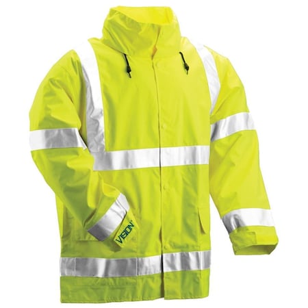 Tingley Rainwear, Polyurethane/Polyester, Hi-Viz Yellow, 2XL J23122.2X